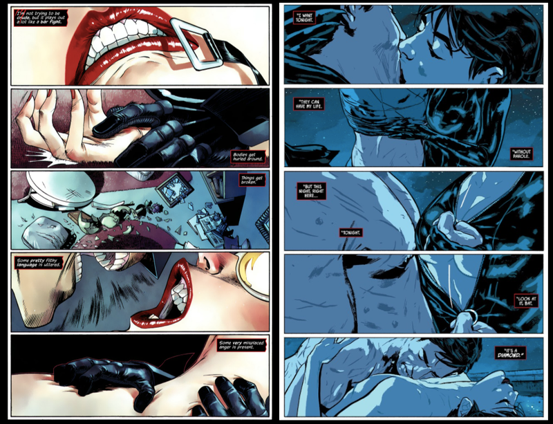 Catwoman #2 (L) and Batman #15 (R)